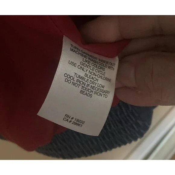 Alfred Dunner Denim Beaded Embroidered  Sz 12 Jacket & Pants Capri Set Outfit - Picture 9 of 13